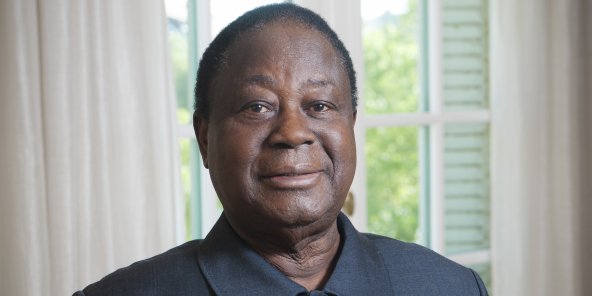 Henri Konan Bédié, à Paris le 10 septembre 2019. © Vincent Fournier pour Jeune Afrique