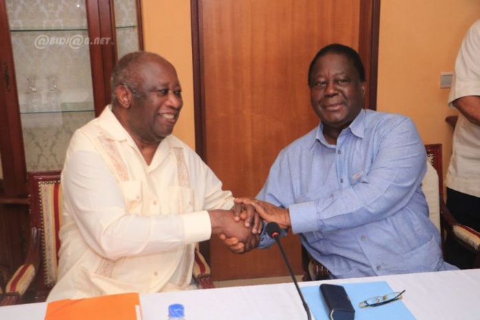 Dimanche le 11 juillet 2021 fin de la visite à Daoukro de Laurent Gbagbo à Henri Konan Bédié