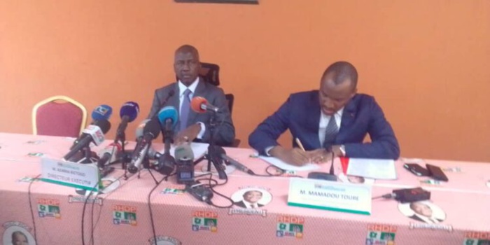 Adama Bictogo, directeur exécutif du RHDP et Mamadou TOURÉ est le directeur exécutif adjoint chargé de la Communication du RHDP et porte-parole adjoint. Adama Bictogo, directeur exécutif du RHDP et Mamadou TOURÉ est le directeur exécutif adjoint chargé de la Communication du RHDP et porte-parole adjoint.