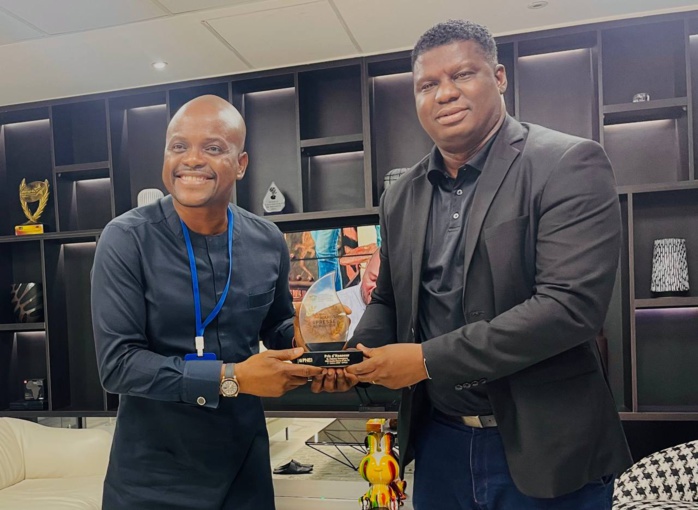 Fabrice Sawegnon à gauche et Joël NIANZOU, président de la PNCI, 12 juillet 2021 Fabrice Sawegnon à gauche et Joël NIANZOU, président de la PNCI, 12 juillet 2021