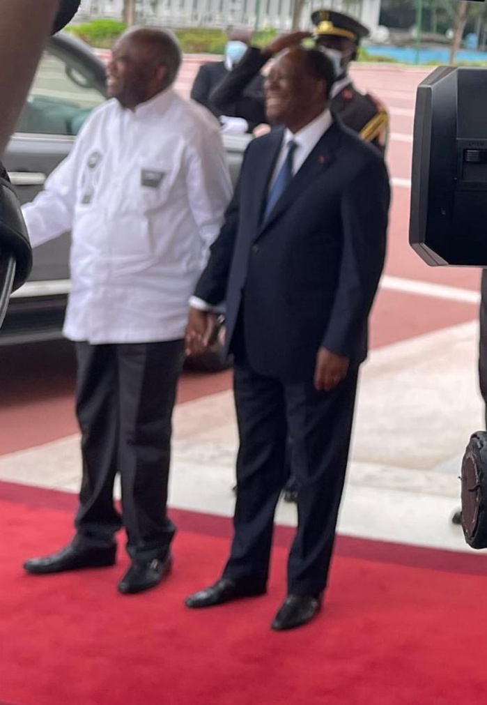 Alassane Ouattara et Laurent Gbagbo ce 27 juillet 2021