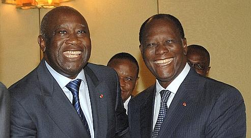 Laurent Gbagbo et Alassane Ouattara, les deux faux-frères