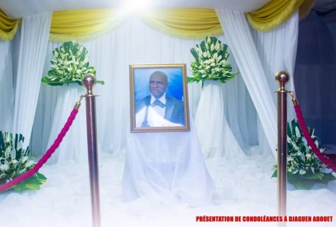 Présentation des condoléances à Djaguen Abouet Présentation des condoléances à Djaguen Abouet
