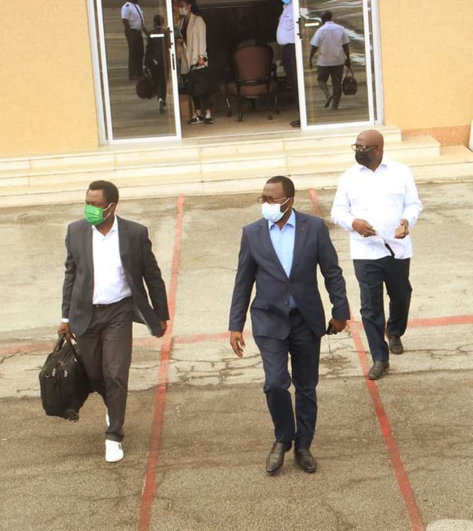 PRÉPARATIIFS DE LA CAN2023/ Un émissaire de la CAF en mission d'implantation en Côte d'Ivoire. Le ministre Danho Paulin visite le chantier du stade de Korhogo PRÉPARATIIFS DE LA CAN2023/ Un émissaire de la CAF en mission d'implantation en Côte d'Ivoire. Le ministre Danho Paulin visite le chantier du stade de Korhogo