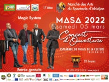 Masa 2022 : le groupe Magic System en spectacle d’ouverture.