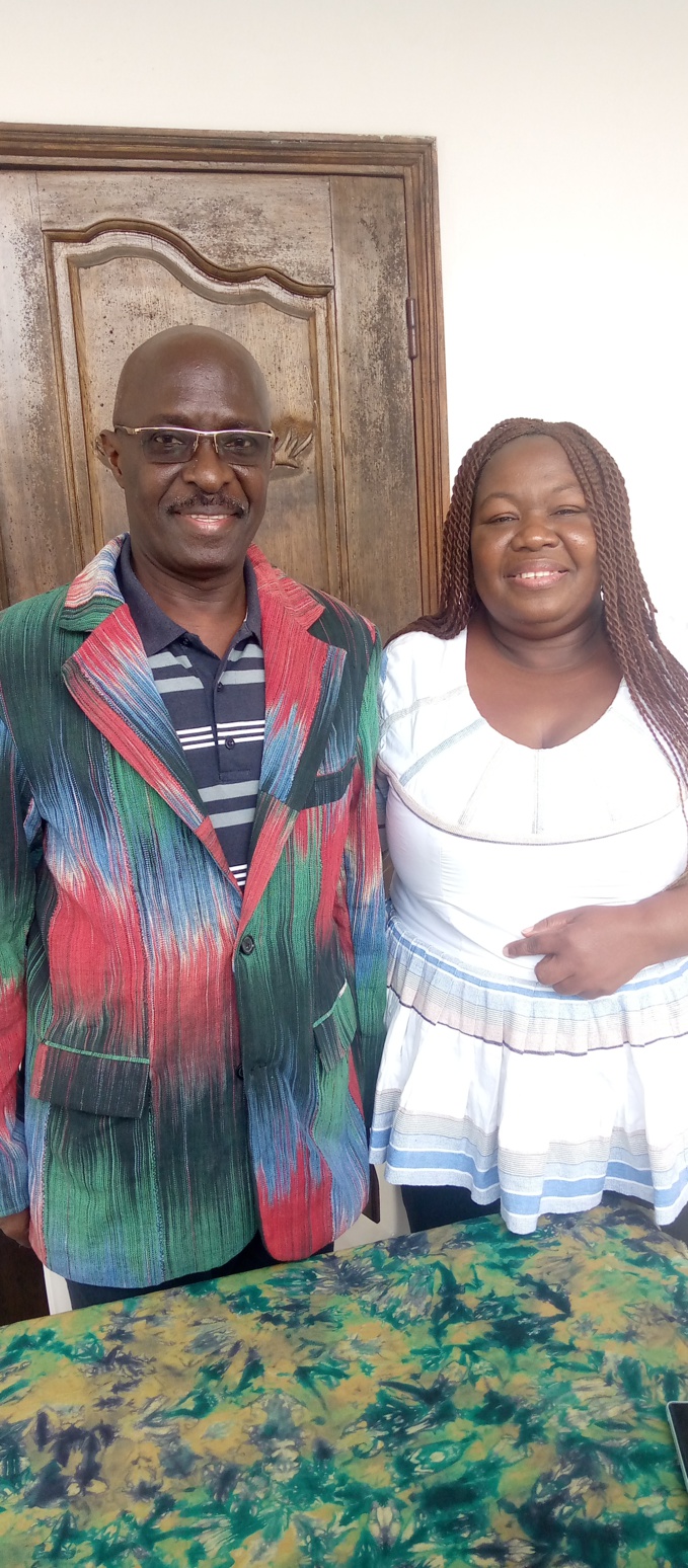 Le maire d'Adzopé, Amonkou Antoine et Chantal Guiraud Le maire d'Adzopé, Amonkou Antoine et Chantal Guiraud