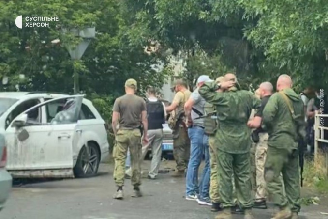 Situation à Kherson en Ukraine : un attentat contre les forces Russes perpétré par la résistance Situation à Kherson en Ukraine : un attentat contre les forces Russes perpétré par la résistance