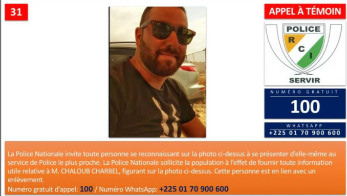 Criminalité : La police Ivoirienne aux trousses de Chaloub Charbel Criminalité : La police Ivoirienne aux trousses de Chaloub Charbel