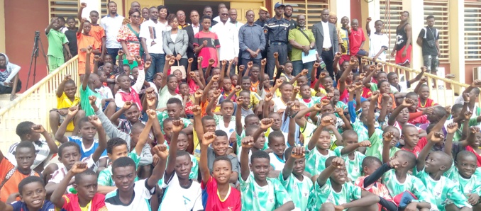 Les athlètes des académies ont pris part à ce lancement Les athlètes des académies ont pris part à ce lancement