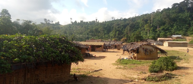 Une vue du village de Monogaga Une vue du village de Monogaga