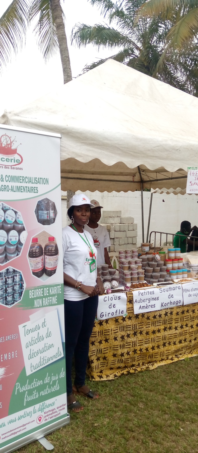 Mme Mahoua Soumahoro de Trésors des savanes venue de Korhogo au Sepic