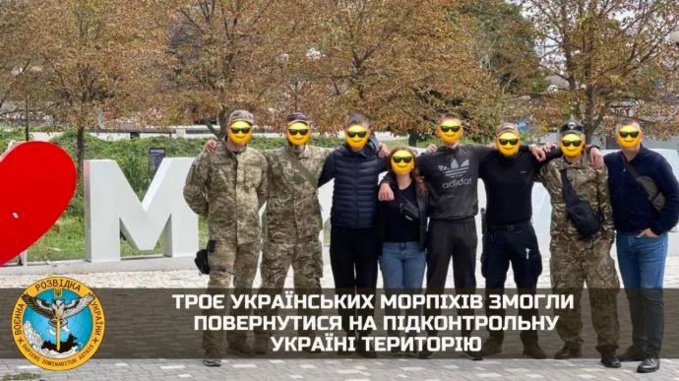Ukraine : 3 commandos Ukrainiens évacués d'une zone sous occupation Russe Ukraine : 3 commandos Ukrainiens évacués d'une zone sous occupation Russe