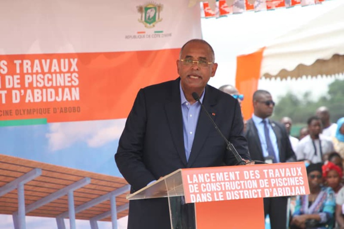 Le premier ministre Patrick Achi a lancé les travaux de la piscine olympique d'Abobo