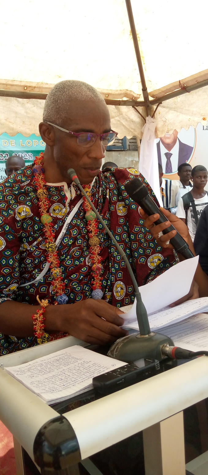 Le président de la mutuelle N'Djrouman de Lopou Lasme Adjé Justin Le président de la mutuelle N'Djrouman de Lopou Lasme Adjé Justin