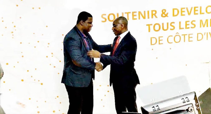 Joël Nianzou président de la Pnci félicité par le premier responsable de l'Asdm, Méité Sindou Joël Nianzou président de la Pnci félicité par le premier responsable de l'Asdm, Méité Sindou