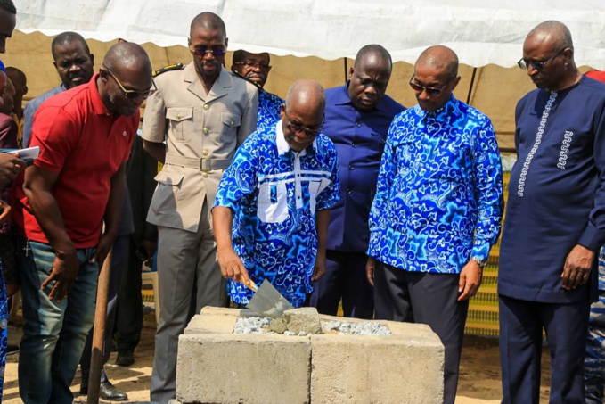 et procédé à la pose de la première pierre de la construction du siège de l'alliance biblique de Jacqueville et procédé à la pose de la première pierre de la construction du siège de l'alliance biblique de Jacqueville