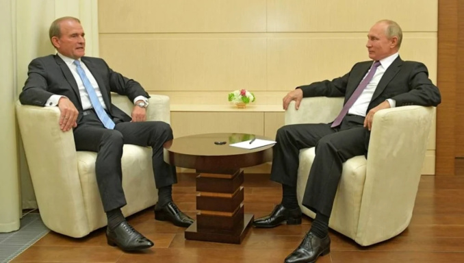 Viktor Medvedchuk était un allié du président russe Vladimir Poutine. Photo d'archive Viktor Medvedchuk était un allié du président russe Vladimir Poutine. Photo d'archive