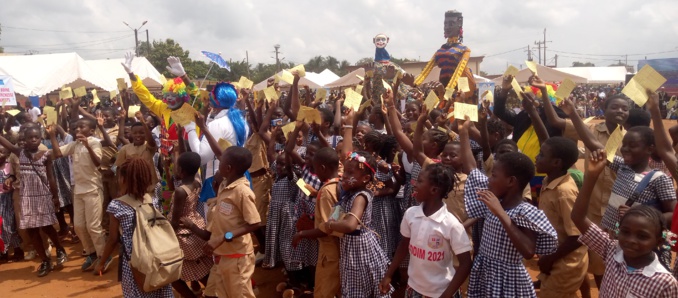 Les enfants se sont mobilisés en grand nombre pour le lancement de la vaccination contre la fièvre typhoïde