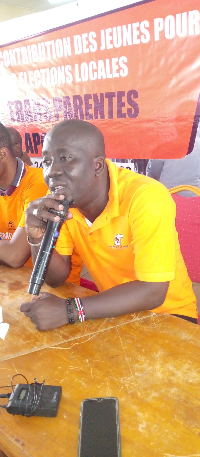 Amani Alexandre Didier, coordinateur de la coalition Tlpci Amani Alexandre Didier, coordinateur de la coalition Tlpci