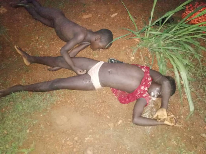 Les corps sans vie de Kossonou Christ et Kossonou Yawa Epiphanie Les corps sans vie de Kossonou Christ et Kossonou Yawa Epiphanie