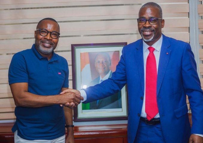 Le maire Joachim Beugré et Firmin Nangah ont décidé de fédérer leurs forces Le maire Joachim Beugré et Firmin Nangah ont décidé de fédérer leurs forces