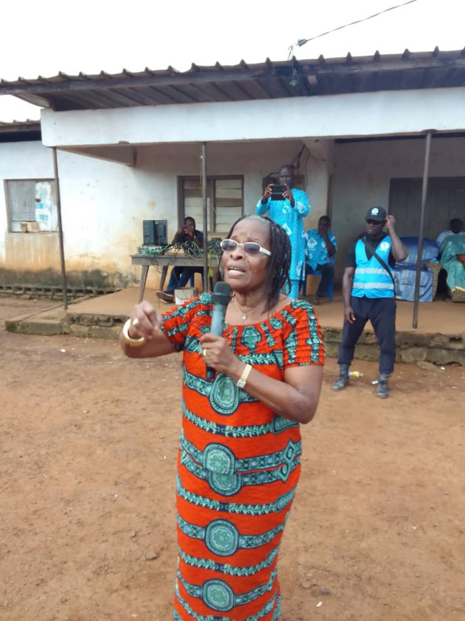 Mme Koudou Jeannette, sœur cadette de Laurent Gbagbo Mme Koudou Jeannette, sœur cadette de Laurent Gbagbo