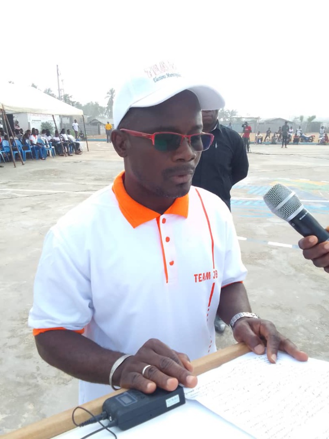 Monséa Appolinaire, président  de la team JB
