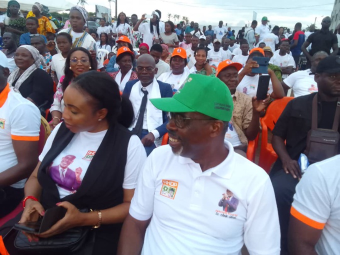 Joachim Beugré, candidat Rhdp à Jacqueville arbore le sourire Joachim Beugré, candidat Rhdp à Jacqueville arbore le sourire