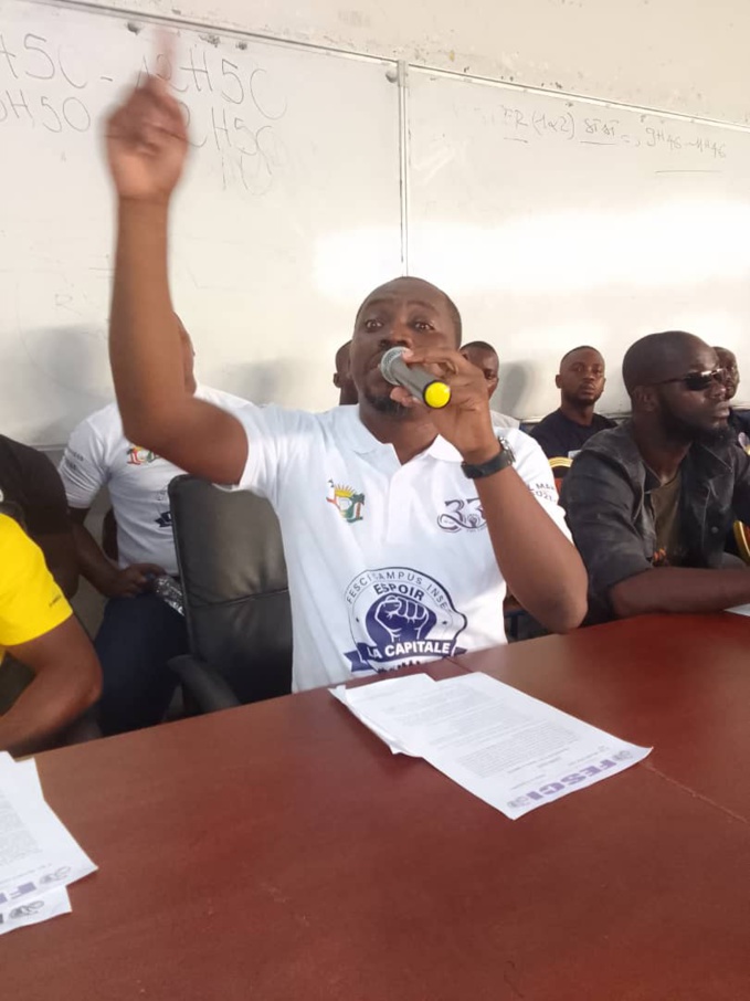 Allah Saint Clair, SG de la Fesci Allah Saint Clair, SG de la Fesci