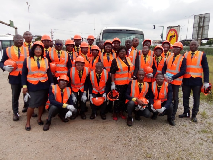 Métro d'Abidjan/ Des étudiants visitent le chantier