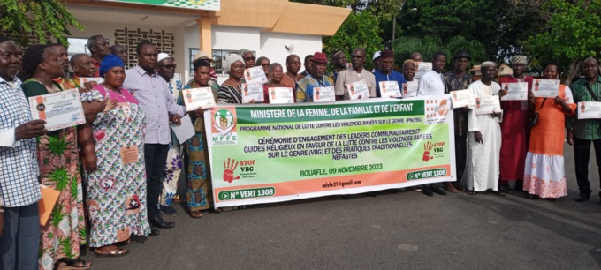 Bouaflé/ Mariage forcé, excision, Vbg.../ Des chefs de villages et des guides religieux prennent position Bouaflé/ Mariage forcé, excision, Vbg.../ Des chefs de villages et des guides religieux prennent position