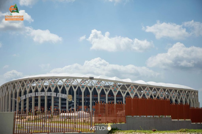 Le stade olympique Alassane Ouattara d'Ebimpé a désormais fière allure Le stade olympique Alassane Ouattara d'Ebimpé a désormais fière allure