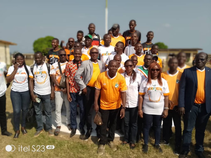 Can 2023/ Les personnels du lycée de Bangolo lancent la marrée orange Can 2023/ Les personnels du lycée de Bangolo lancent la marrée orange