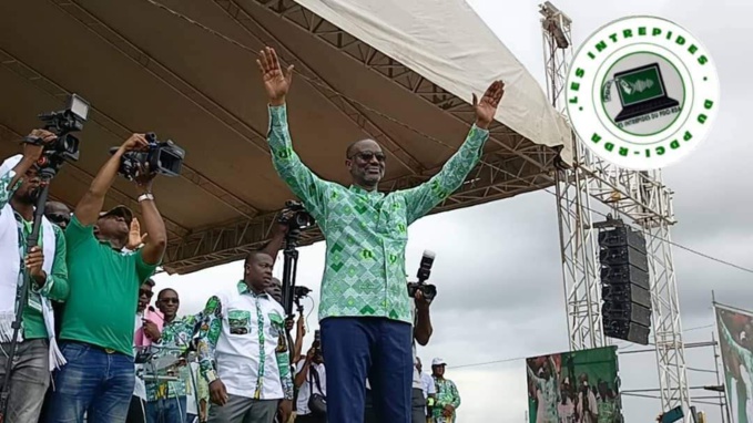 Visite du président Tidiane Thiam à Soubré/Thiam livre un message d'espoir. Les militants du Pdci dans la ferveur totale