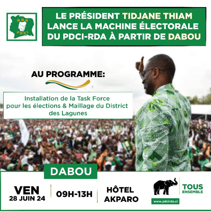 Visite de Tidiane Thiam à Dabou/ Les femmes du Rhdp se lancent entre les roues du Pdci Visite de Tidiane Thiam à Dabou/ Les femmes du Rhdp se lancent entre les roues du Pdci