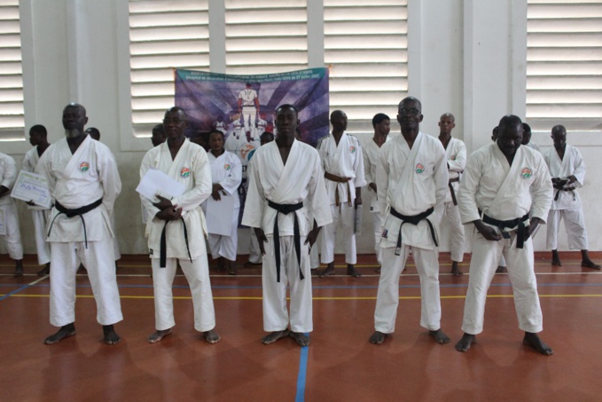 Karaté- Shotokan/ Passage de grade/ La promotion Amani Kacou aux commandes. Karaté- Shotokan/ Passage de grade/ La promotion Amani Kacou aux commandes.