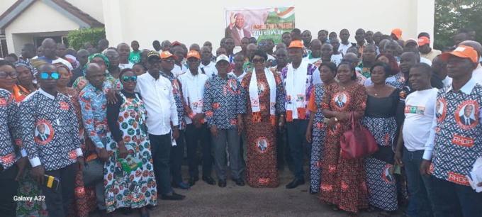 Rhdp-Daoukro/ Les responsables locaux appellent les militants à des élections apaisées en 2025 Rhdp-Daoukro/ Les responsables locaux appellent les militants à des élections apaisées en 2025