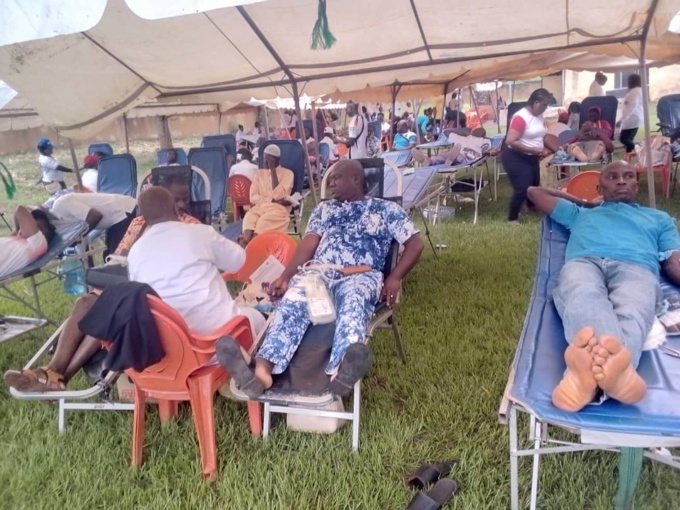 Opération don de sang à Gagnoa/ Plus de 1000 poches collectées Opération don de sang à Gagnoa/ Plus de 1000 poches collectées