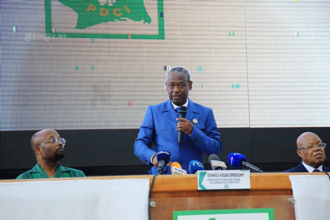 Choix du candidat du Pdci à l'élection présidentielle de 2025/Bredoumy met fin aux débats. " Les candidatures ouvertes à tous à la prochaine convention" Choix du candidat du Pdci à l'élection présidentielle de 2025/Bredoumy met fin aux débats. " Les candidatures ouvertes à tous à la prochaine convention"