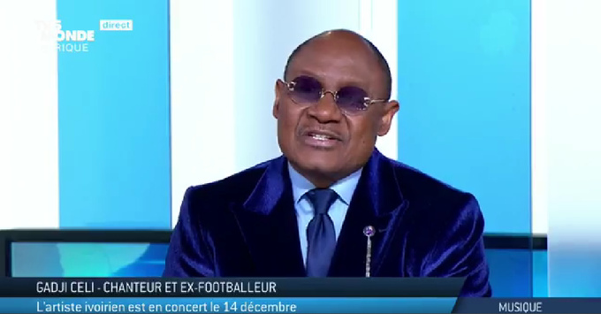 Gadji Celi, artiste chanteur, ex international ivoirien Gadji Celi, artiste chanteur, ex international ivoirien