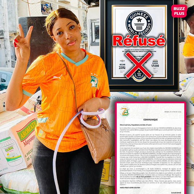 Zeinab Bance déterminée à retenter le record Guinness après l'invalidation de sa première tentative Zeinab Bance déterminée à retenter le record Guinness après l'invalidation de sa première tentative