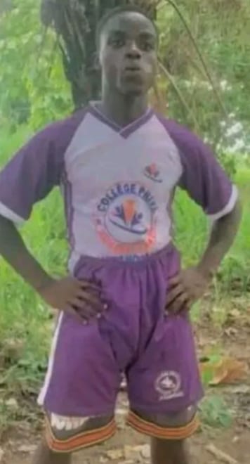 Le jeune Koffi Antonin, quelques heures avant sa mort Le jeune Koffi Antonin, quelques heures avant sa mort