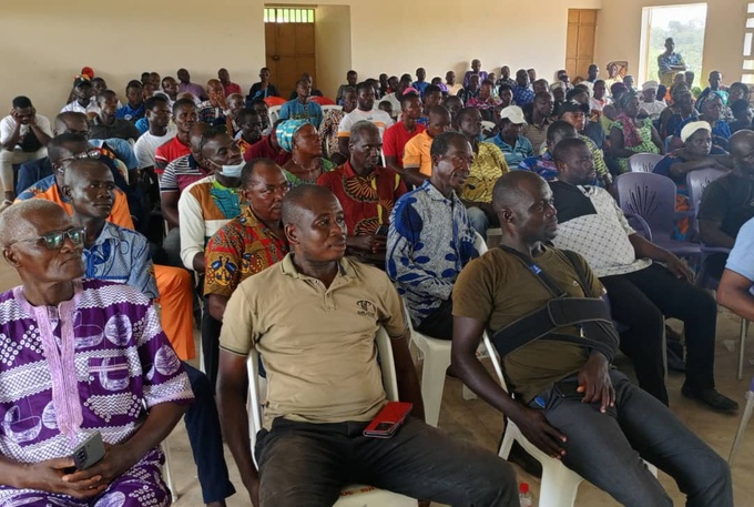 Grand-Lahou/ Grande marche de soutien à Tidiane Thiam/ Le député Blaise N'Dédé mobilise les populations d'Ahouanou et Bakanda Grand-Lahou/ Grande marche de soutien à Tidiane Thiam/ Le député Blaise N'Dédé mobilise les populations d'Ahouanou et Bakanda