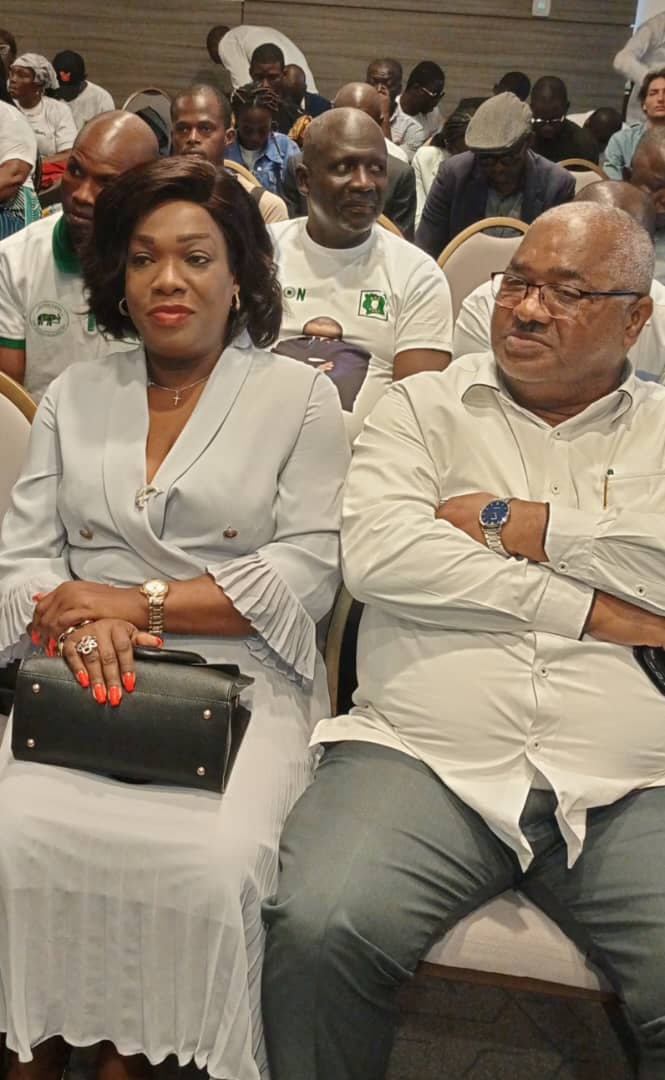 Valérie Yapo est à la Conférence de presse de JLB Valérie Yapo est à la Conférence de presse de JLB