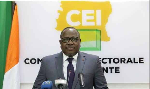 Coulibaly Kuibiert Ibrahime, président de l'institution en charge de l'organisation des élections en Côte d'Ivoire. Coulibaly Kuibiert Ibrahime, président de l'institution en charge de l'organisation des élections en Côte d'Ivoire.