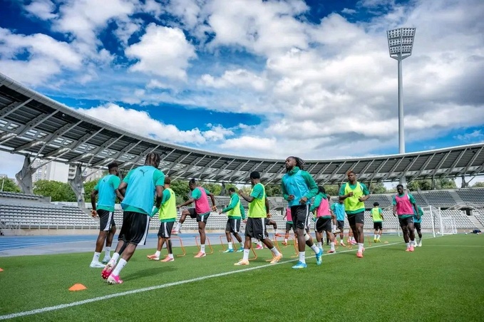 © FIF / Sélection de Côte d’Ivoire Dernière séance d’entraînement des Éléphants au stade Charléty avant le déplacement à Nantes pour affronter la France en préparation du Mondial 2026.