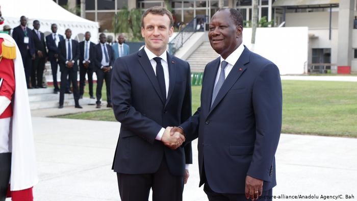 Emmanuel macron et Alassane Ouattara