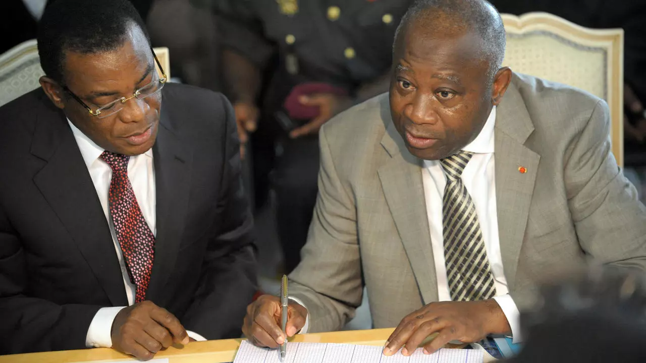 Affi N'guessan et Laurent Gbagbo