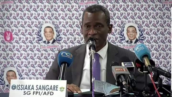 Le Secrétaire Général et Porte-parole  Issiaka Sangaré