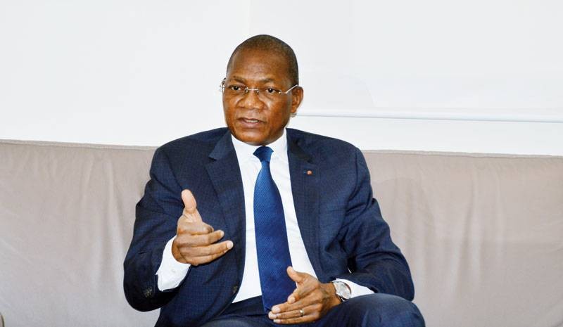 Bruno Koné, ministre de la Construction. Bruno Koné, ministre de la Construction.